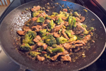 Cast Iron Wok Beef and Broccoli