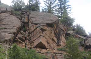 Stone Face That Watches Over the Uintah Mountains