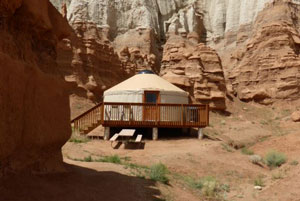 Yurt Camping Goblin Valley State Park